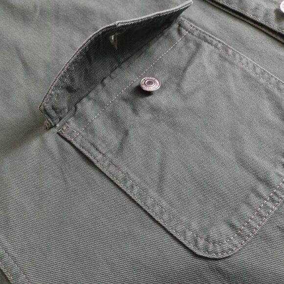 Ardene Green Cotton Twill Shirt Jacket - Picture 4 of 16